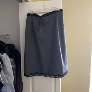 New w/ tag Limited Skirt-Grey w/ black lace-Size10